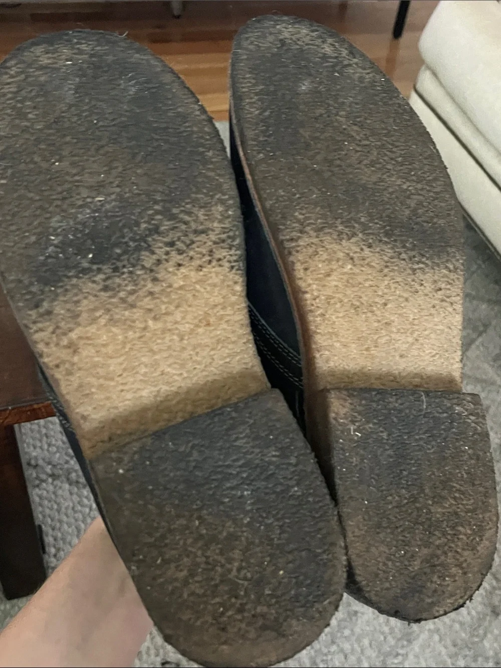 Johnston & Murphy Navy/Black Chukka Boots with Tan Accents
